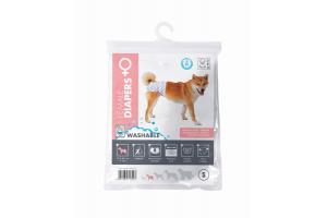 M-PETS Подгузник многоразовый для собак, размер 2 S талия 22,8-38,1 см