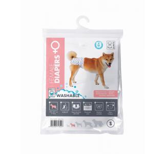 M-PETS Подгузник многоразовый для собак, размер 2 S талия 22,8-38,1 см