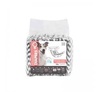 M-PETS Подгузники одноразовые для собак, размер 2 S талия 27,5-37,0 см, 1 шт
