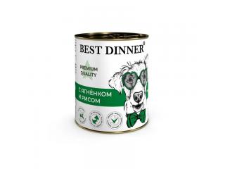 Best Dinner Консервы Меню № 5 для взрослых собак и щенков с 6 месяцев, с ягненком и рисом, 340 г
