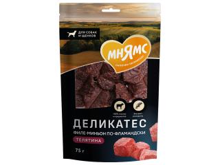 Мнямс Лакомсво для собак Деликатес "Филе миньон по-фламандски", 75 г