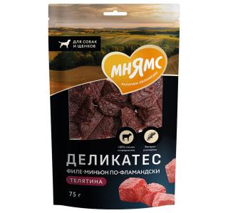 Мнямс Лакомсво для собак Деликатес "Филе миньон по-фламандски", 75 г