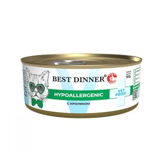 Best Dinner Vet Profi Hypoallergenic Консервы для кошек, кролик, 100г