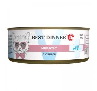 Best Dinner Vet Profi Hepatic Консервы для кошек, курица, 100г