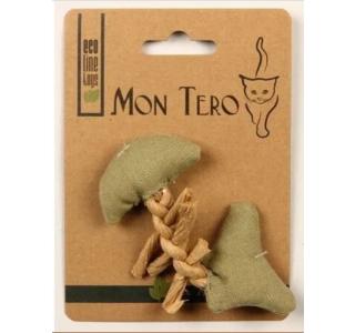 Mon Tero ЭКО Игрушка для кошек "Рыбья кость", 11 см, с кошач. мятой, фиолет. XHC-2150-V