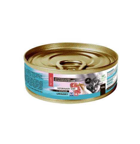 Secret Vet Diet Premium URINARY консервы лечебные для кошек для профилактики МКБ с телятиной, 100 г
