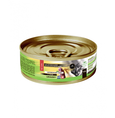 Secret Vet Diet Premium URINARY консервы лечебные для кошек для профилактики МКБ с уткой, 100 г