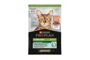 PRO PLAN Sterilised MAINTENANCE Влажный корм  для взрослых стерилизованных кошек, с лососем в соусе, 85 г