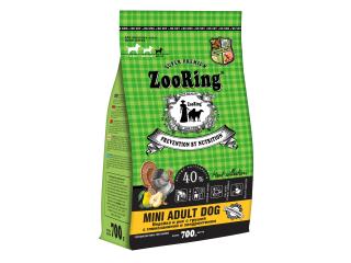ZOORING Mini Adult Dog Индейка и рис с грушей с глюкозамином и хондроитином. Полнорационный сухой корм, 700г