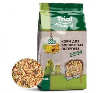 TRIOL Original Корм для волнистых попугаев с фруктами, 450г