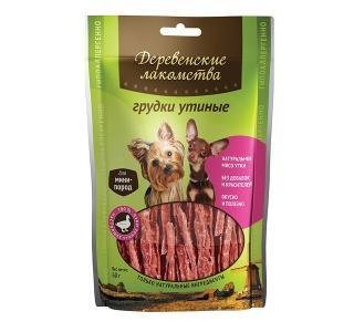 Деревенские лакомства Грудки утиные, 55г