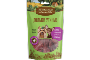 Деревенские лакомства Дольки утиные, 55г