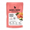 BOWL WOW Влажный корм для стерилизованных кошек, кусочки в соусе с лососем с овощами, 85 гр