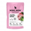 BOWL WOW Влажный корм для здоровой кожи и шерсти кошек, кусочки в соусе с индейкой и шпинатом, 85 гр