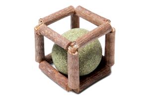 TRIOL Natural Игрушка для кошек из мататаби "Куб с кошачьей мятой", 40мм