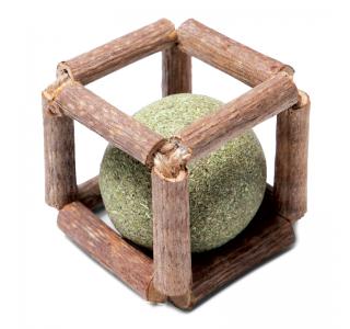 TRIOL Natural Игрушка для кошек из мататаби "Куб с кошачьей мятой", 40мм
