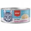 Wanpy Cat Консервы для кошек "Курица с креветками", 95 г