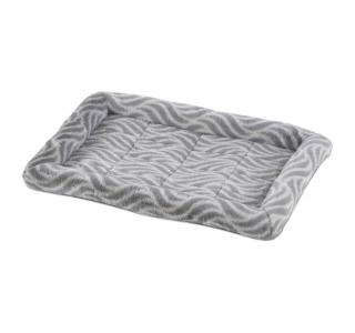 Лежанка MidWest Deluxe Wave Bed для собак и кошек меховая 56х44,5х6,5 см, серая