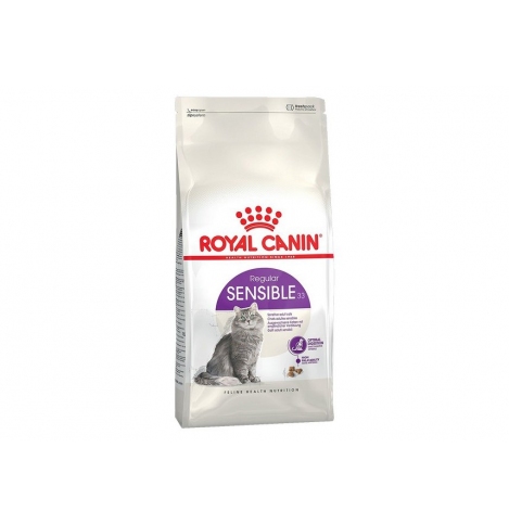 Royal Canin Sensible 33 Сухой корм сбалансированный для кошек с чувствительной пищеварительной системой в возрасте от 1 года, 200гр