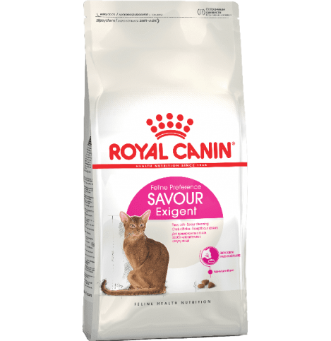 Royal Canin Savour Exigent Сухой корм сбалансированный для привередливых кошек в возрасте от 1 года, 200гр