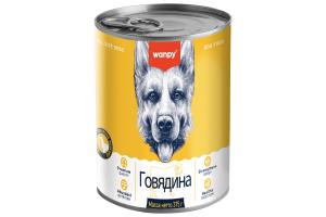 Wanpy Dog Консервы для собак из говядины, 375 г