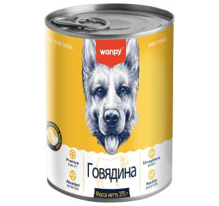 Wanpy Dog Консервы для собак из говядины, 375 г