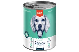 Wanpy Dog Консервы для собак из ягненка, 375 г