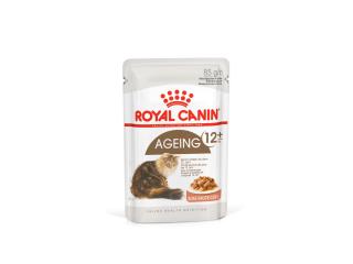 Royal Canin Ageing 12+ Консервированный корм для стареющих кошек в возрасте старше 12 лет, мелкие кусочки в соусе, 85гр
