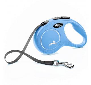 Flexi Рулетка New Classic S (до 15 кг) 5 м лента синяя