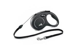 Flexi Рулетка New Classic S (до 12 кг) 5 м трос черная