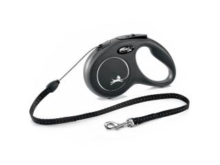 Flexi Рулетка New Classic S (до 12 кг) 5 м трос черная