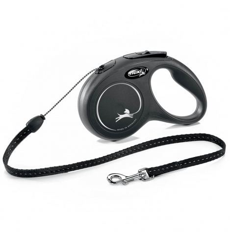 Flexi Рулетка New Classic S (до 12 кг) 5 м трос черная