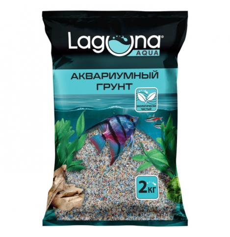 Laguna AQUA Грунт "Калейдоскоп", 0,8-2 мм, 2 кг