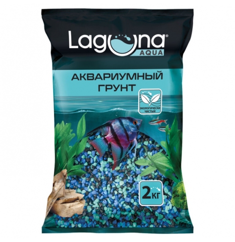 Laguna AQUA Грунт "Малахитовая шкатулка", 2-5 мм, 2 кг