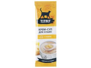 TiTBiT крем-суп для кошек с сыром, 35 г