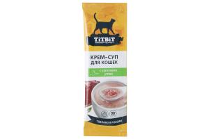 TiTBiT крем-суп для кошек с кусочками утки, 35 г