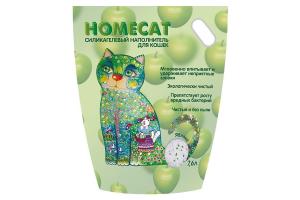 Homecat Яблоко cиликагелевый впитывающий наполнитель с ароматом яблока - 7,6 л