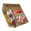Best Dinner Holistic Влажный консервированный полноценный корм для взрослых и стерилизованных кошек. Мясные волокна в желе курица с клюквой, 75 г