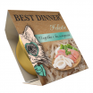 Best Dinner Holistic Влажный консервированный полноценный корм для взрослых и стерилизованных кошек. Мясные волокна в желе, индейка с кальмарами, 75 г