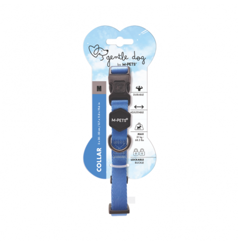 M-PETS Ошейник для собак GENTLE DOG М 30-50 см синий
