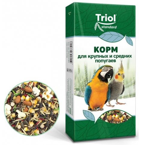 TRIOL Standard для средних и крупных попугаев 500 г