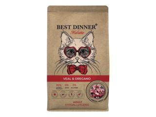 Best Dinner Holistic Hypoallergenic Adult Cat Veal и Oregano Сухой корм для кошек с телятиной и орегано, 400г