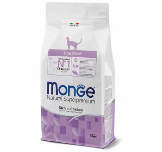 Monge Cat Daily Line Sterilised Сухой корм для стерилизованных кошек, из курицы 1,5 кг