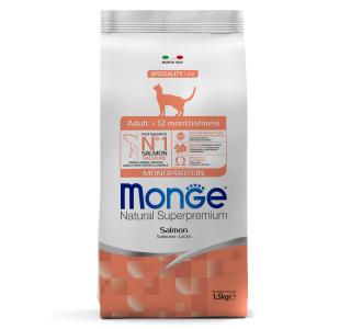 Monge Cat Speciality Line Monoprotein Adult Сухой корм  для взрослых кошек, из лосося 1,5 кг