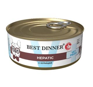 Best Dinner Vet Profi Hepatic Консервированный корм для собак с курицей, 100г