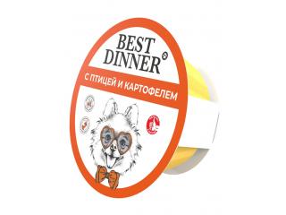 Best Dinner Паштет для собак миниатюрных пород с птицей и картофелем, 100г