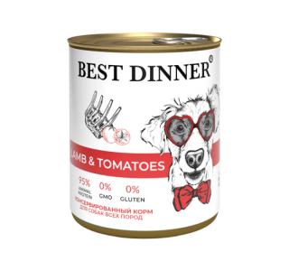 Best Dinner Консервированный корм для собак Ягненок с томатами, 850г