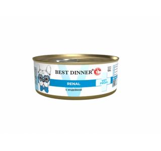Best Dinner Vet Profi Renal Консервированный корм для собак с индейкой, 100г