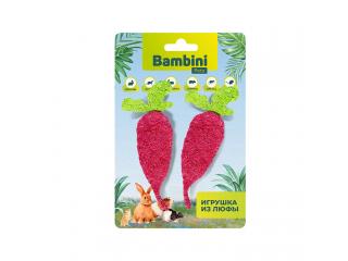 Игрушка Bambini Pets для грызунов "Редиски" из люфы. Количество 2 шт
