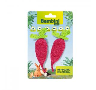 Игрушка Bambini Pets для грызунов "Редиски" из люфы. Количество 2 шт